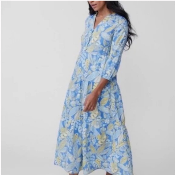 J. Mclaughlin Cunningham tropical print maxi dress, S, G1257 - Picture 2 of 9